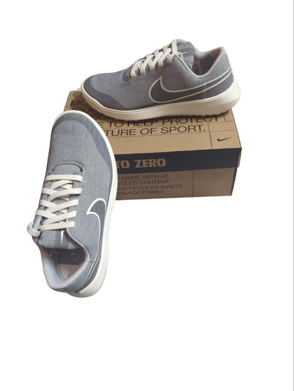 New Nike Mens Victory G Lite NN Spikeless Golf Shoes Nat Grey/Sail DQ6164-003